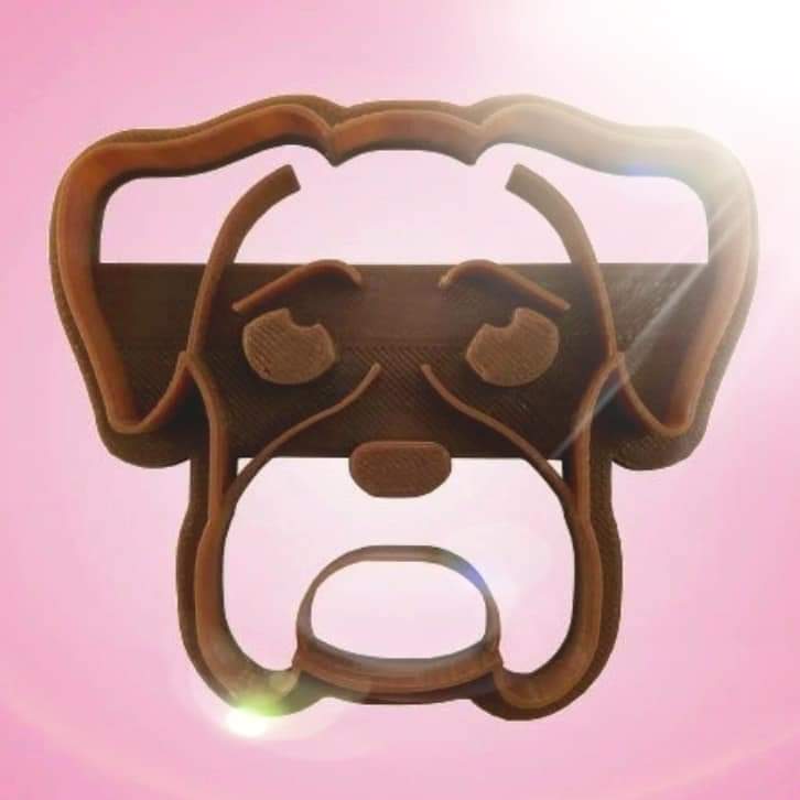 Boxer Raised Design Cookie Cutter
