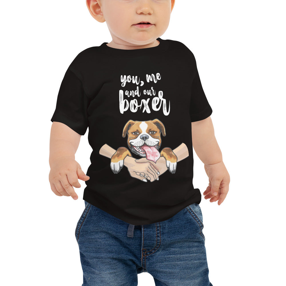 You, Me, and Our Boxer Baby Jersey Short Sleeve Tee