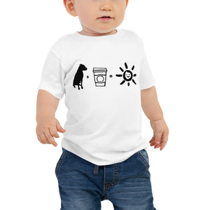Boxer + Coffee = Happiness Baby Jersey Short Sleeve Tee