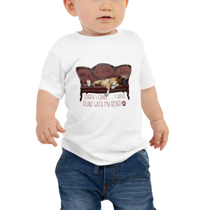 Plans With My Boxer Baby Jersey Short Sleeve Tee