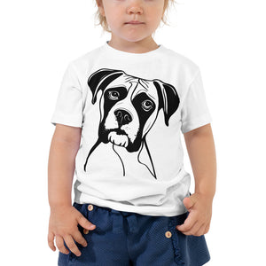 Boxer Stencil Toddler Short Sleeve Tee