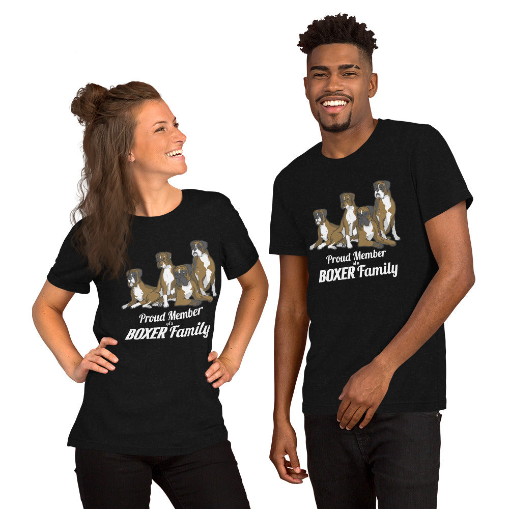 Proud Boxer Family Short-Sleeve Unisex T-Shirt