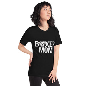 Boxer Mom White Boxer Short-Sleeve Unisex T-Shirt