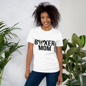 Boxer Mom White Short-Sleeve Unisex T-Shirt