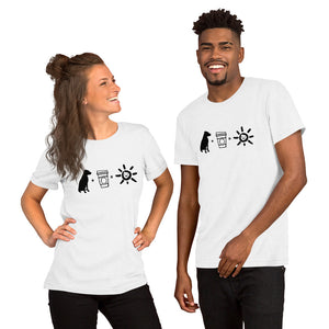 Boxer + Coffee = Happiness Short-Sleeve Unisex T-Shirt