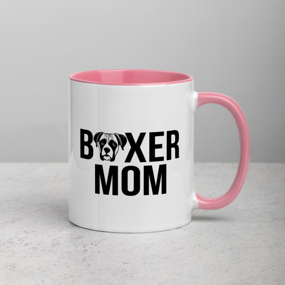 Boxer Mom Mug with Color Inside