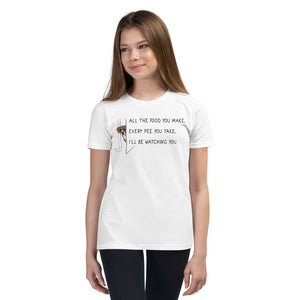 I'll Be Watching You Youth Short Sleeve T-Shirt